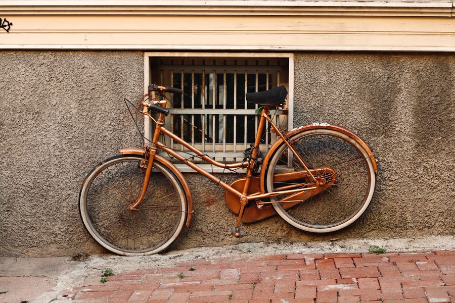 Bicicleta vintage urbana reconocida
