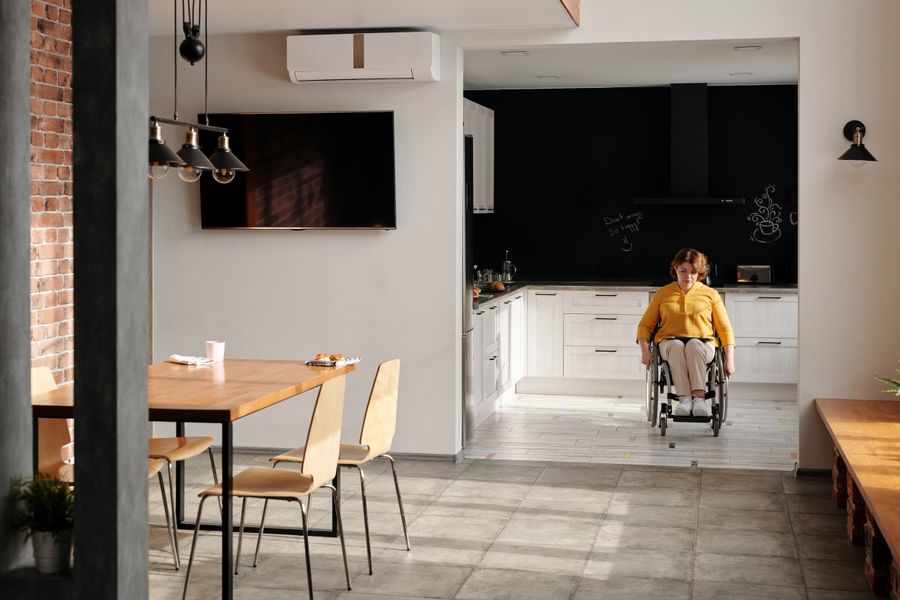 Silla de ruedas accesible para hogar